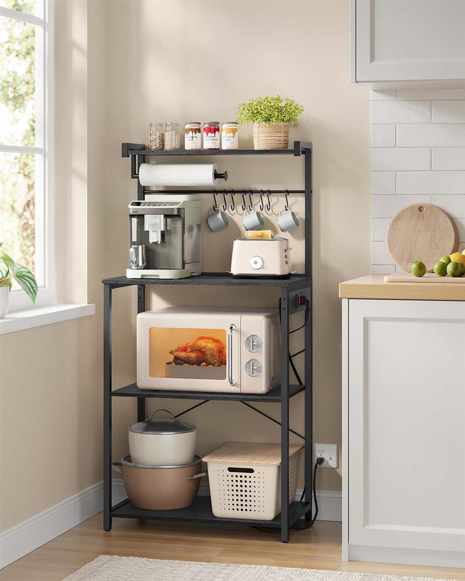 Kitchen Bakers Rack with Power Outlet