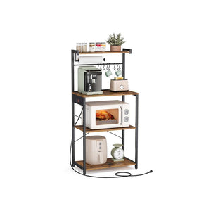 Kitchen Bakers Rack with Power Outlet