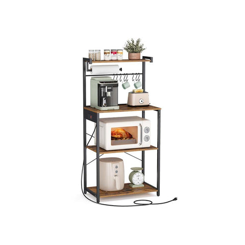Kitchen Bakers Rack with Power Outlet