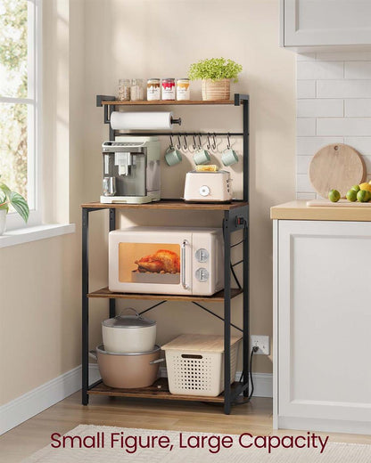 Kitchen Bakers Rack with Power Outlet