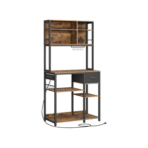 Bakers Rack with Charging Station