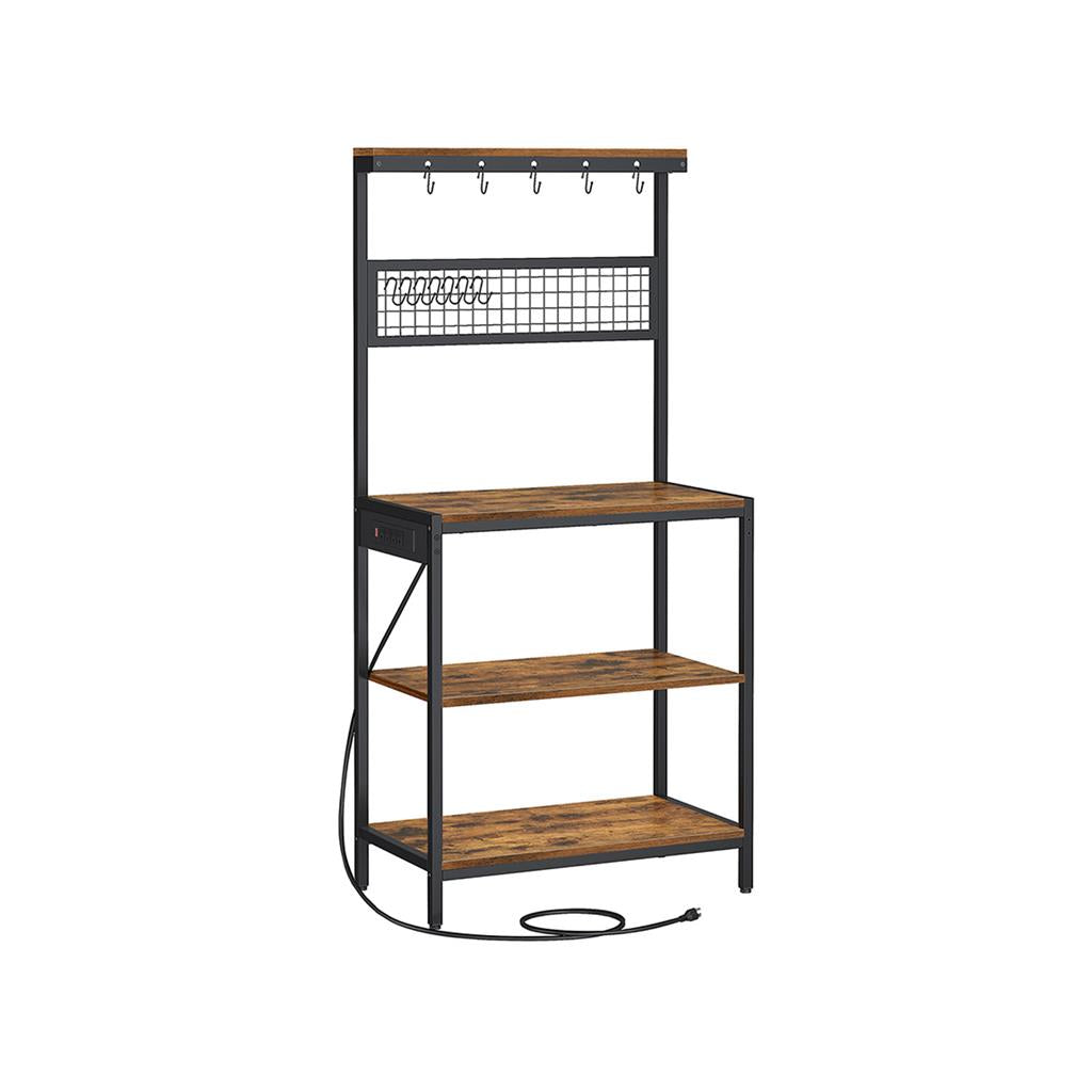 Bakers Rack with Charging Station