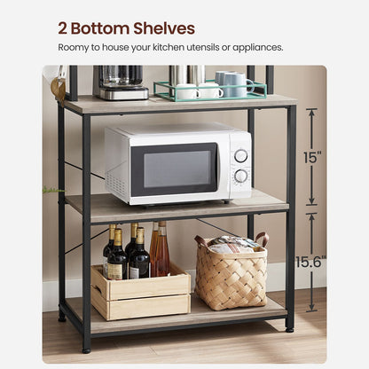 31.5 Inches Baker's Rack for Kitchen with Storage