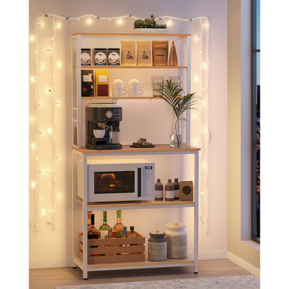 31.5 Inches Baker's Rack for Kitchen with Storage
