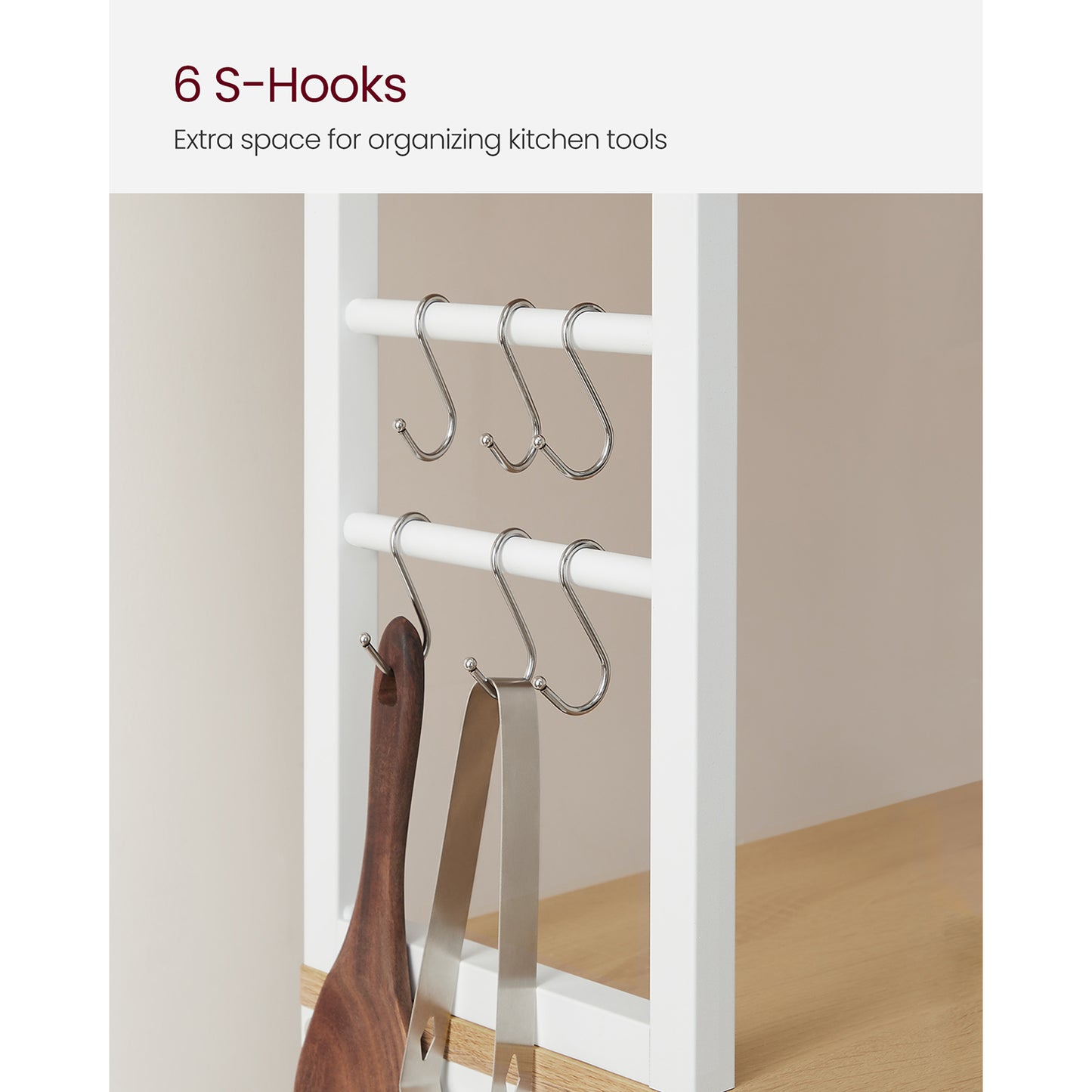 31.5 Inches Baker's Rack for Kitchen with Storage