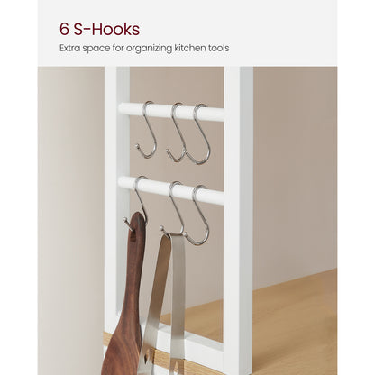 Bakers Rack for Kitchen with Storage - HWLEXTRA 