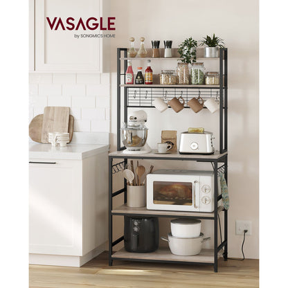 Hutch Bakers Rack with Power Outlet - HWLEXTRA 