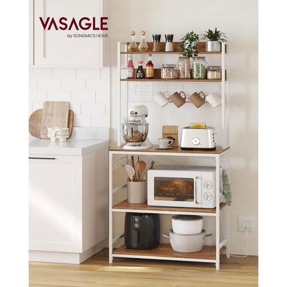 Hutch Bakers Rack with Power Outlet - HWLEXTRA 