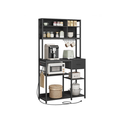 Bakers Rack with Charging Station