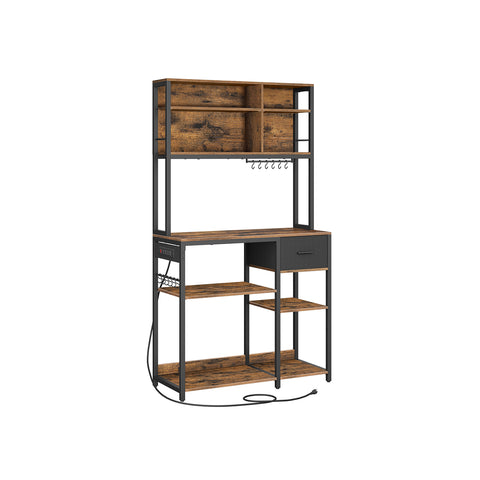 Bakers Rack with Charging Station