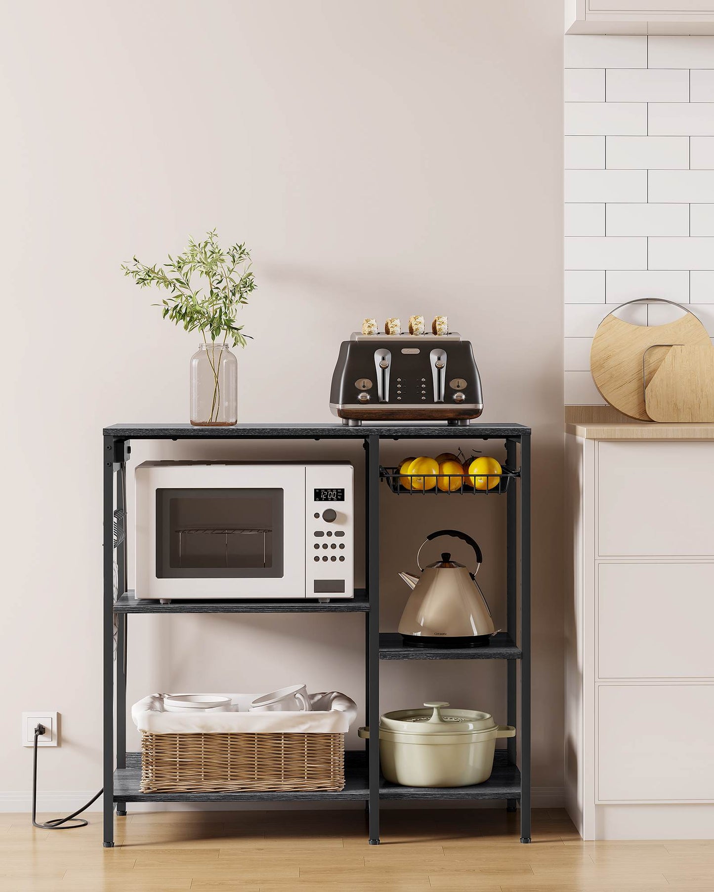 Baker's Rack with Charging Station