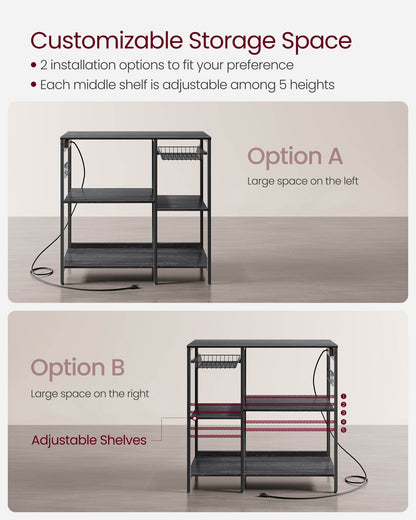 Baker's Rack with Charging Station