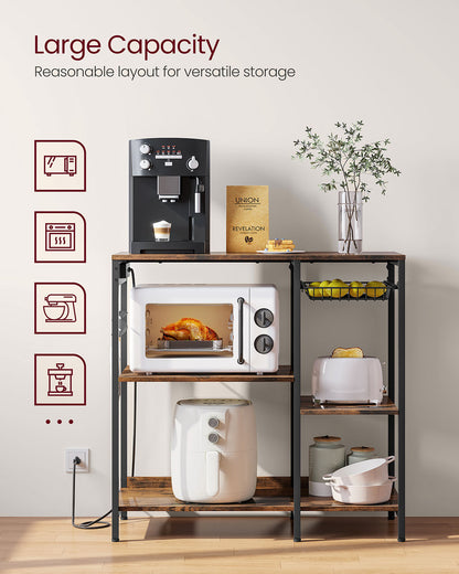 Baker's Rack with Charging Station