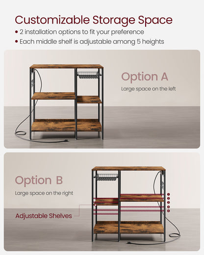 Baker's Rack with Charging Station