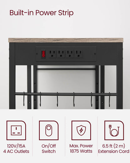 Baker's Rack with Charging Station