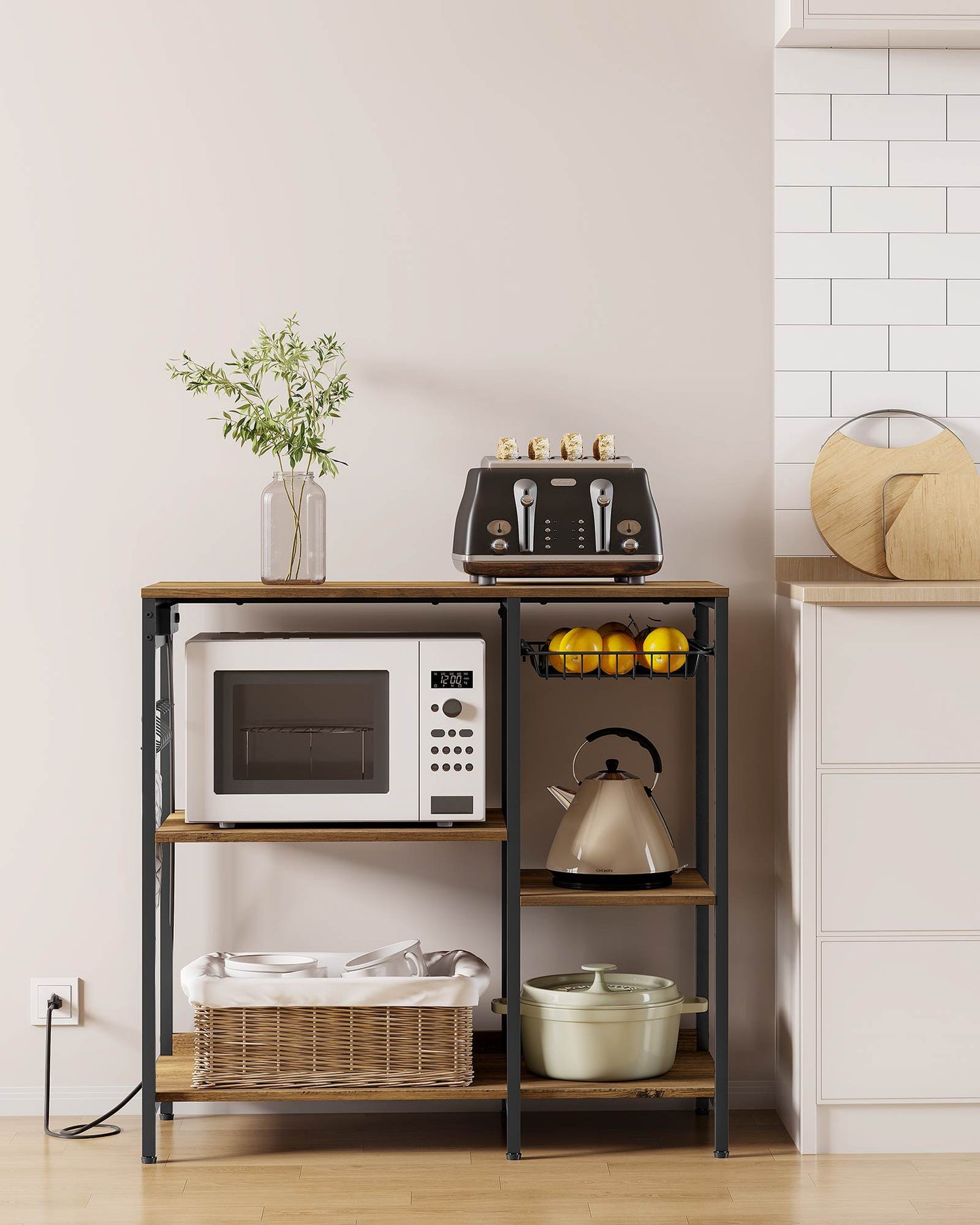 Baker's Rack with Charging Station