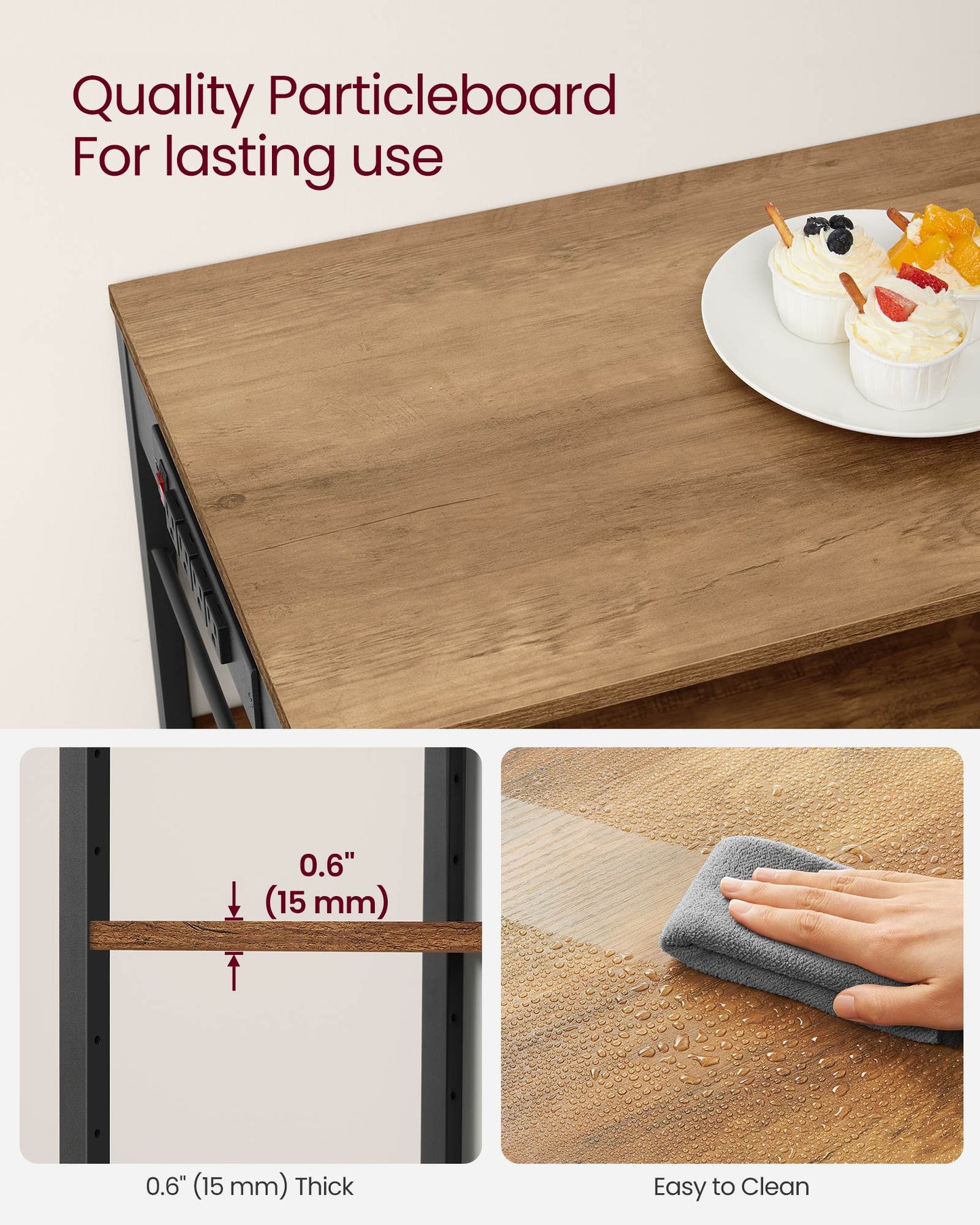 Baker's Rack with Charging Station