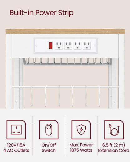 Baker's Rack with Charging Station