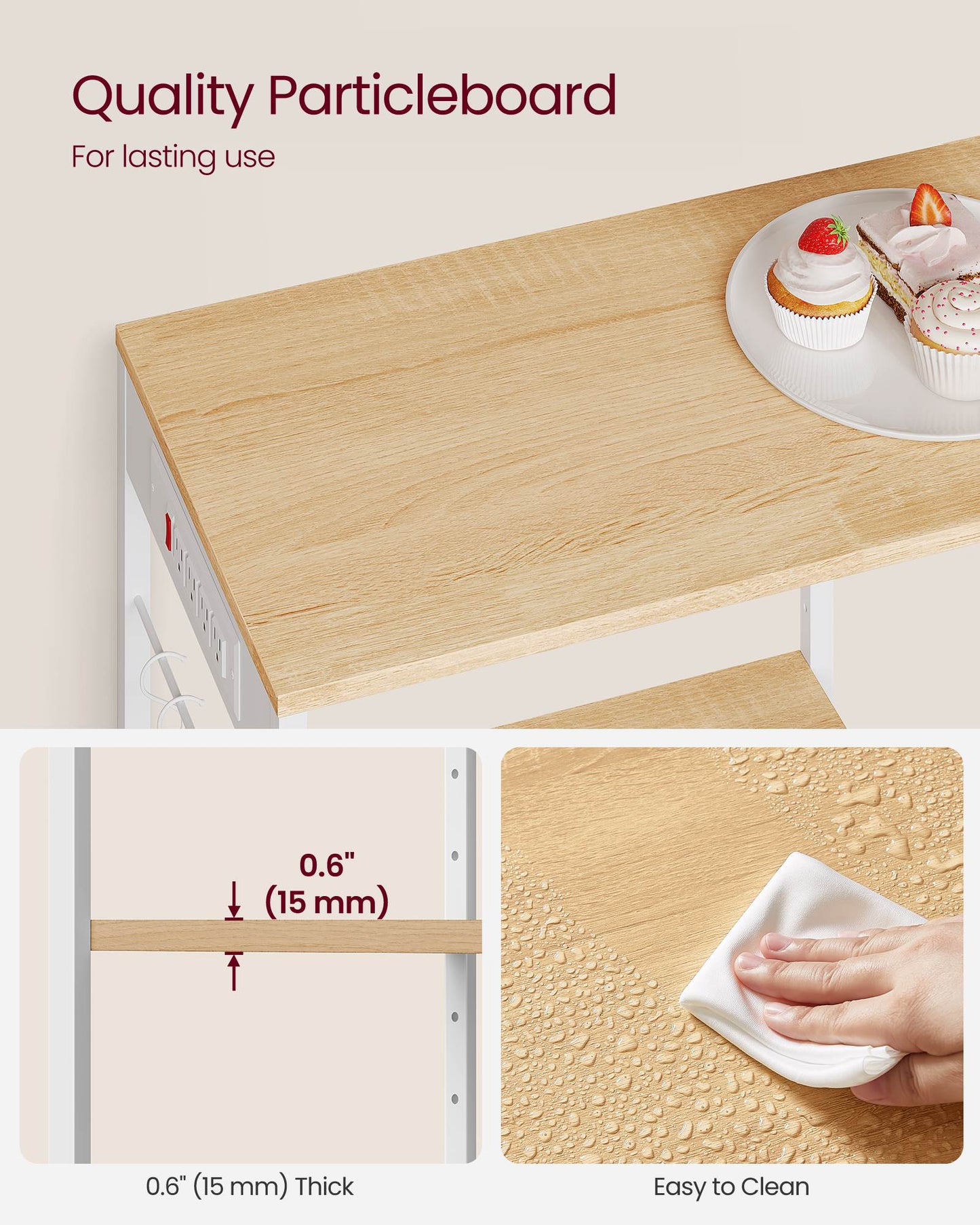 Baker's Rack with Charging Station