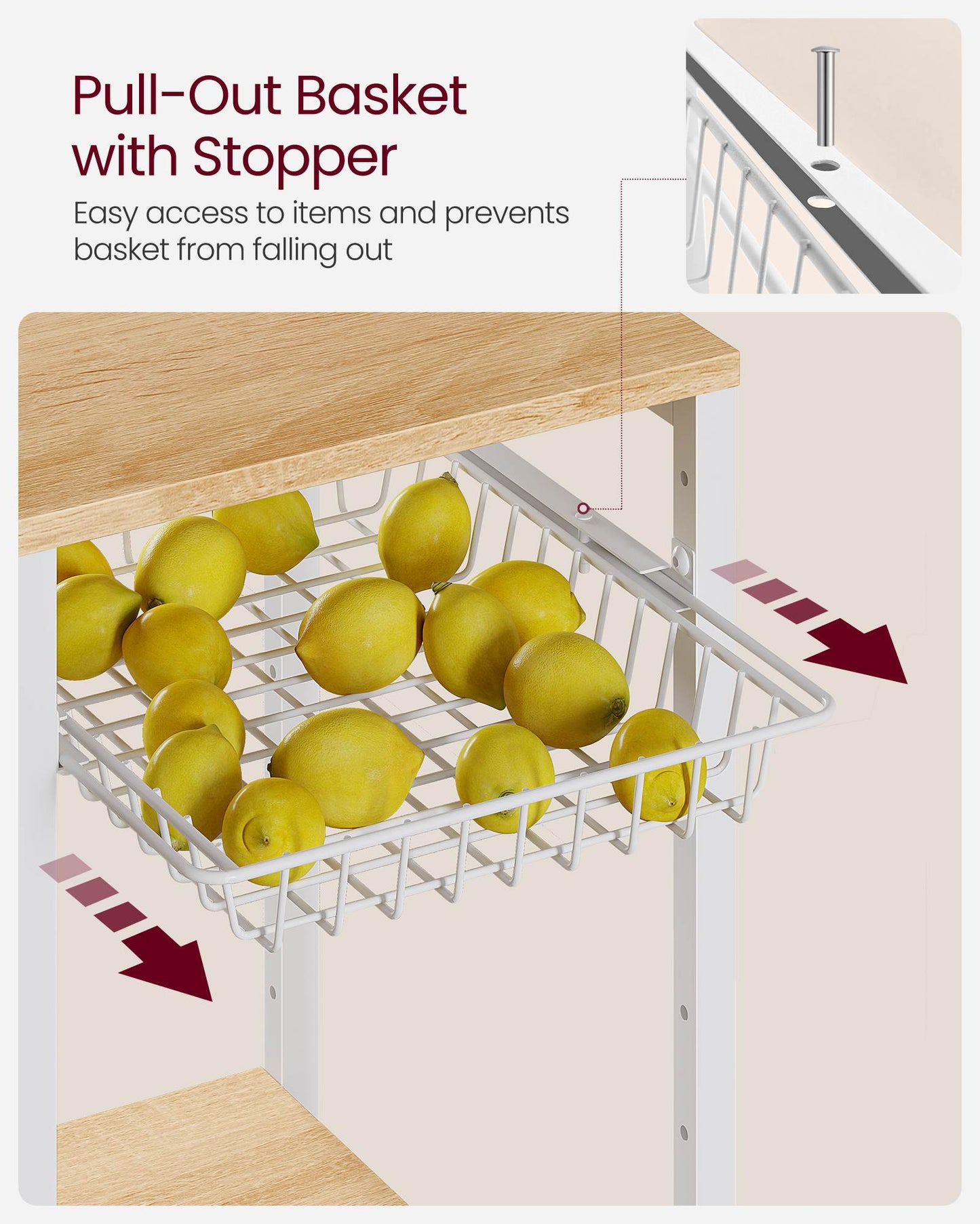Baker's Rack with Charging Station