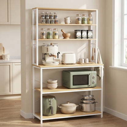 Industrial-Style Kitchen Storage Unit, 40 x 60 x 167 cm, Brown - image 26