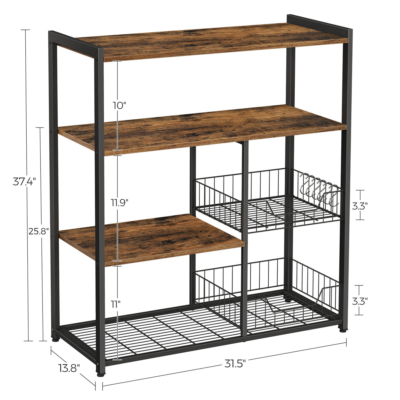 Mesh Baskets Kitchen Shelf - image 6