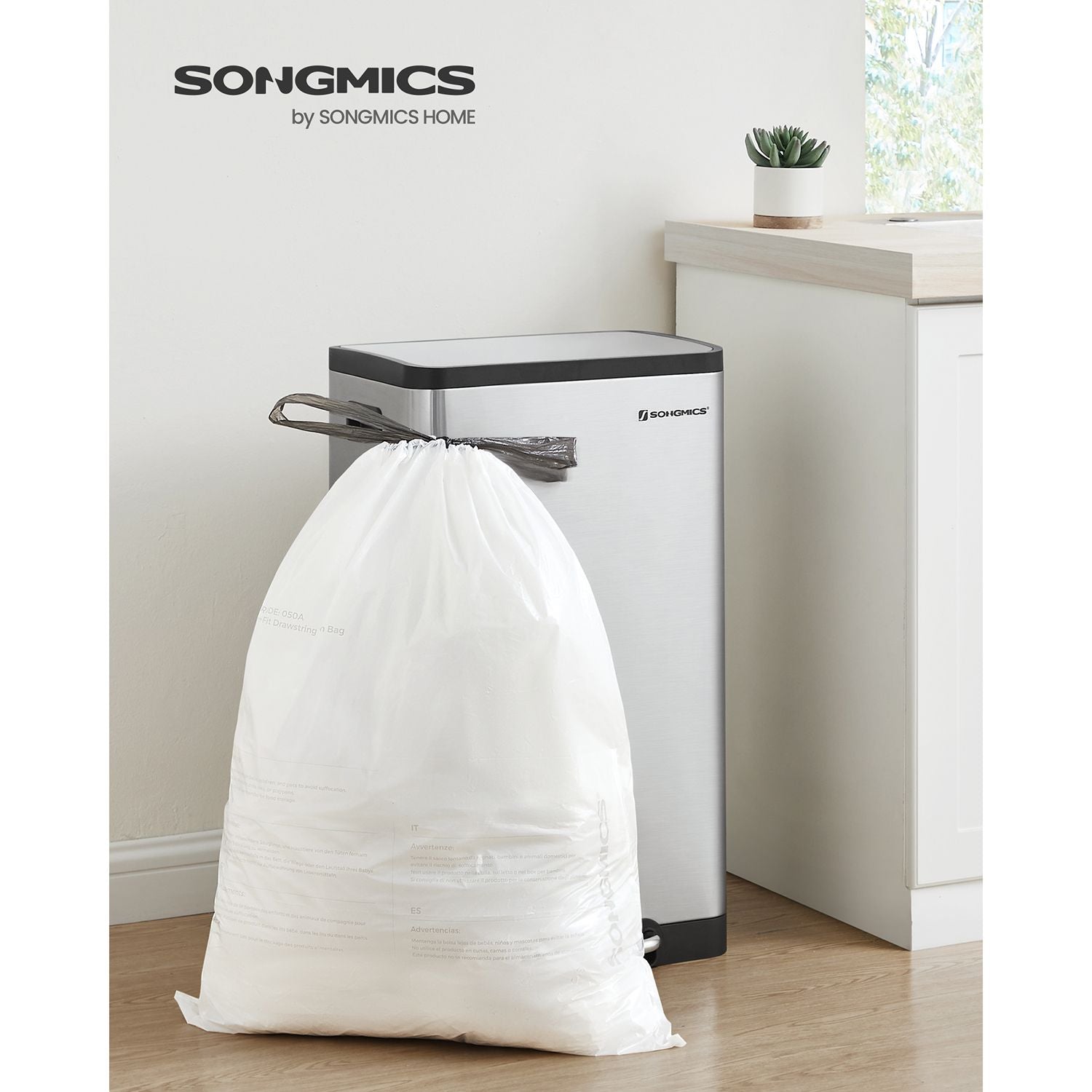 Bin Liners for 50L Kitchen Bins 80 Pieces，2*40 Pieces - image 11