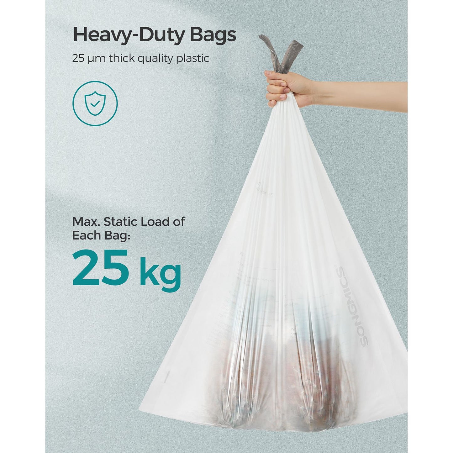 Bin Liners for 50L Kitchen Bins 80 Pieces，2*40 Pieces - image 12