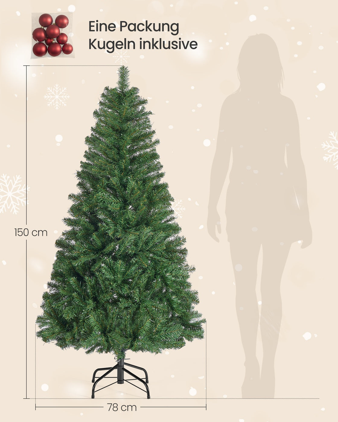 Artificial Christmas Tree — 150 cm