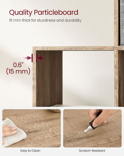 10-Cube Bookcase Camel Brown - image 5