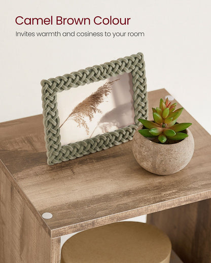 10-Cube Bookcase Camel Brown - image 9
