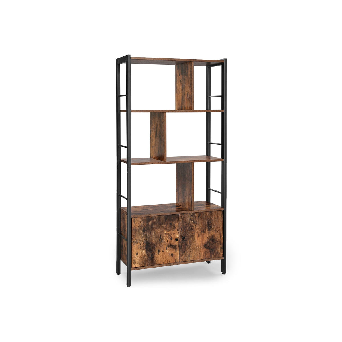 Large Bookcase with Doors and 4 Shelves - image 1