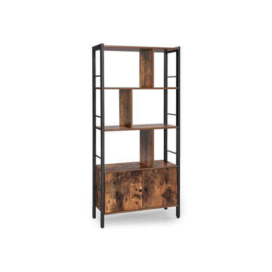 Large Bookcase with Doors and 4 Shelves - image 1