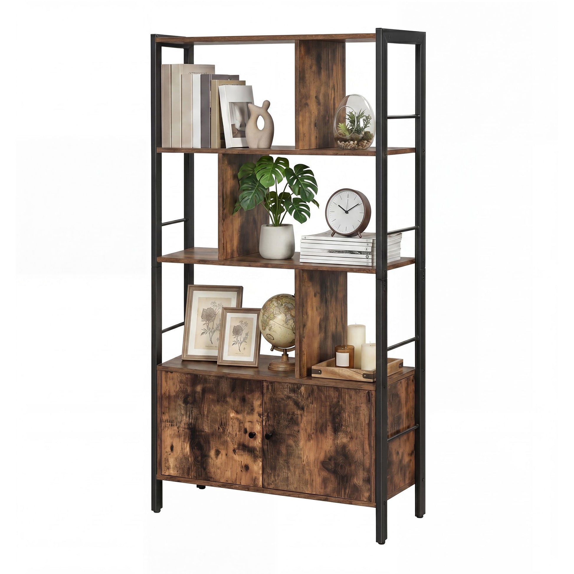 5-Tier Floating Corner Shelf, Wall Mounted Bookshelf - image 3