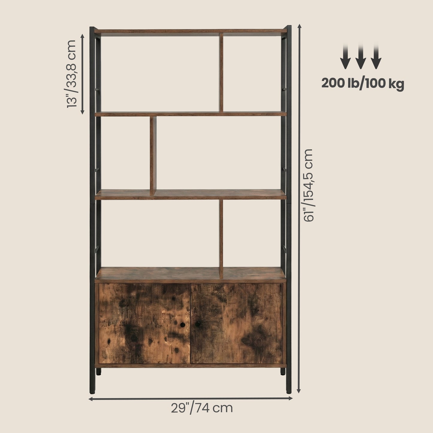 5-Tier Floating Corner Shelf, Wall Mounted Bookshelf - image 4