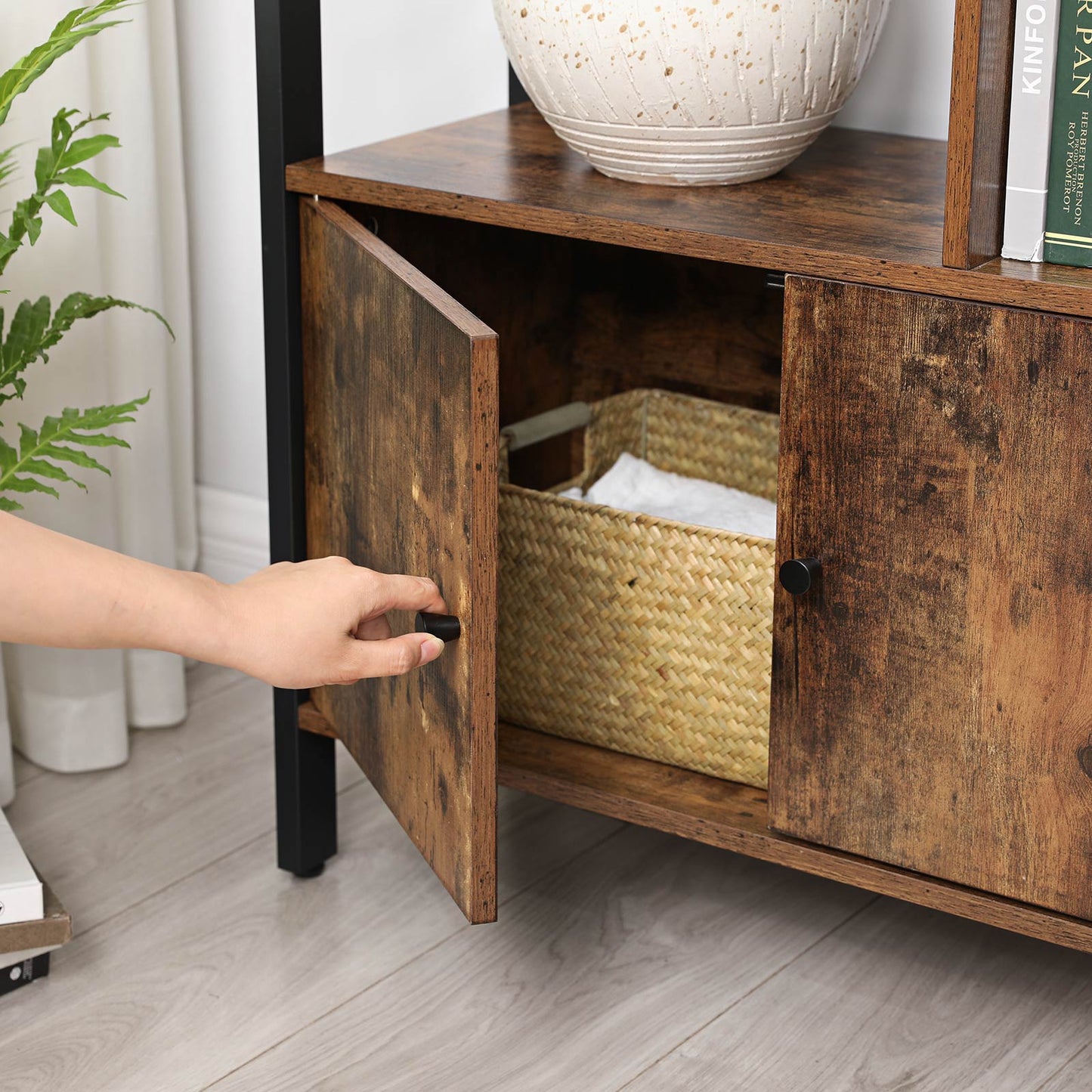 Large Bookcase with Doors and 4 Shelves - image 6