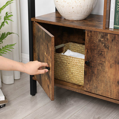 Large Bookcase with Doors and 4 Shelves - image 6