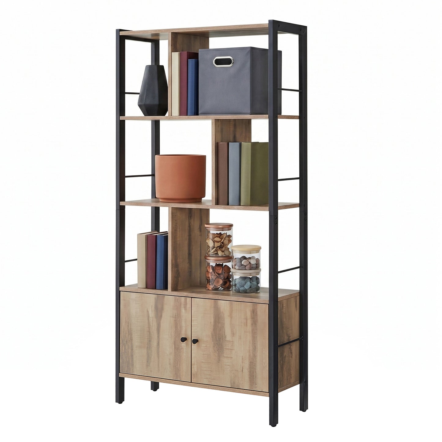 5-Tier Floating Corner Shelf, Wall Mounted Bookshelf - image 11