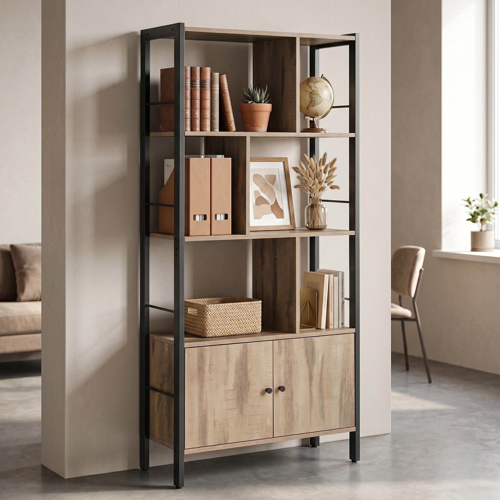 5-Tier Floating Corner Shelf, Wall Mounted Bookshelf - image 13