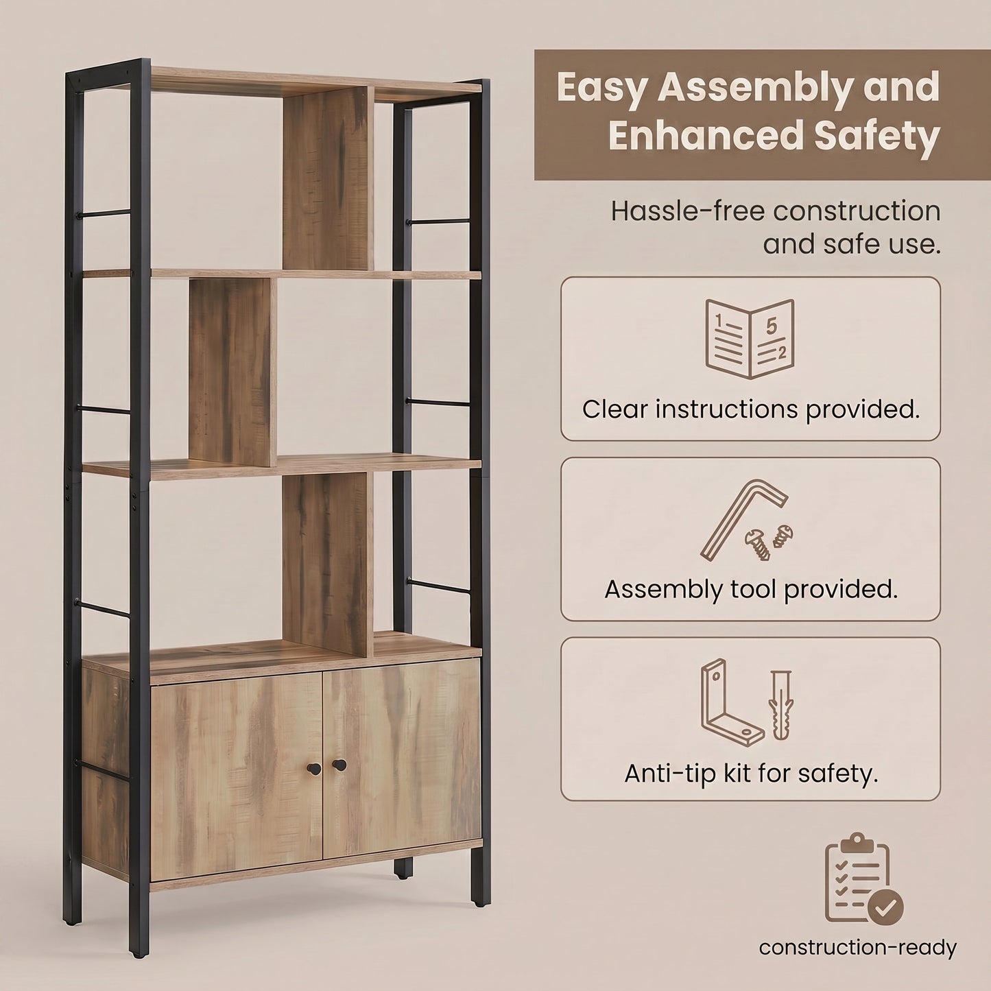 5-Tier Floating Corner Shelf, Wall Mounted Bookshelf - image 16