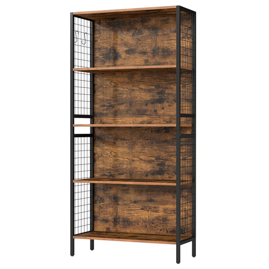 Bookcase with Tall Legs, 30 x 74 x 154 cm, Brown - image 1