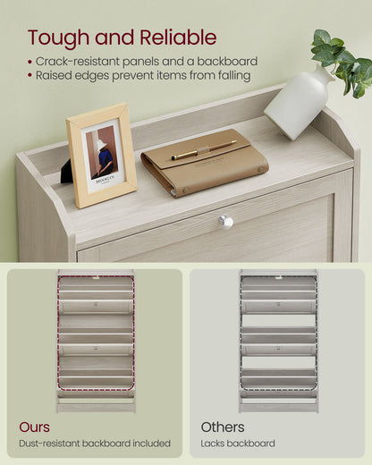 Shoe Cabinet with 3 Flip Drawers