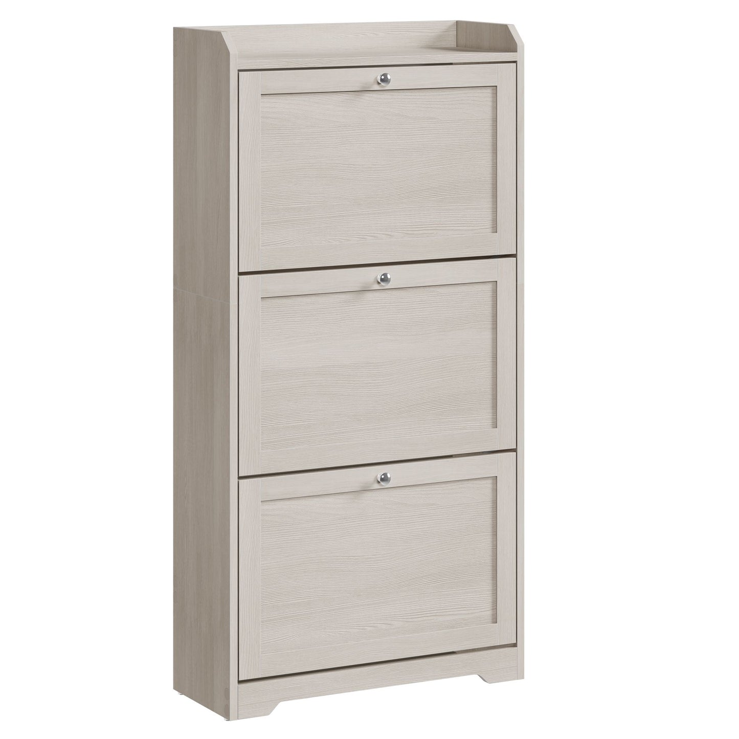 Shoe Cabinet with 3 Flip Drawers, Shoe Organizer