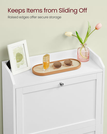 Shoe Cabinet with 3 Flip Drawers, Shoe Organizer