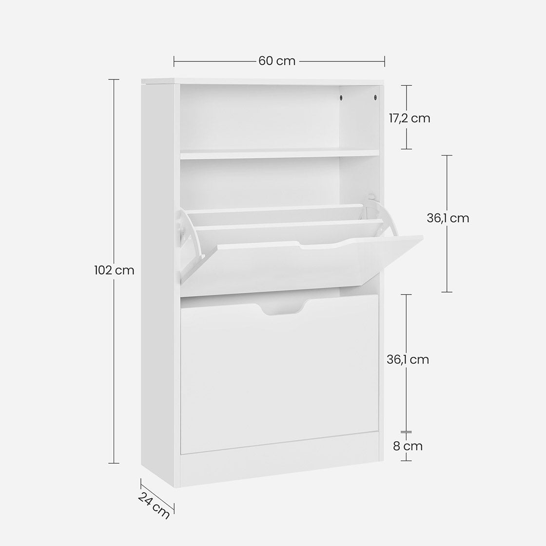 Shoe Cabinet with 2 Flaps - image 17