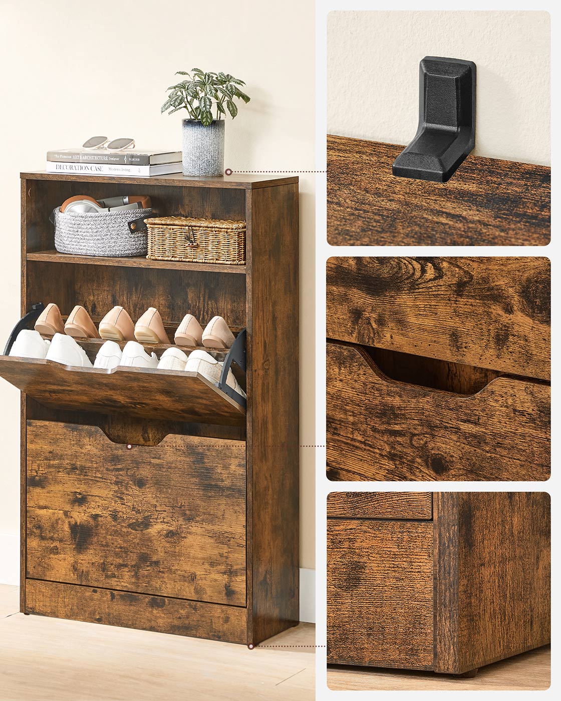Shoe Cabinet with 2 Flaps - image 9