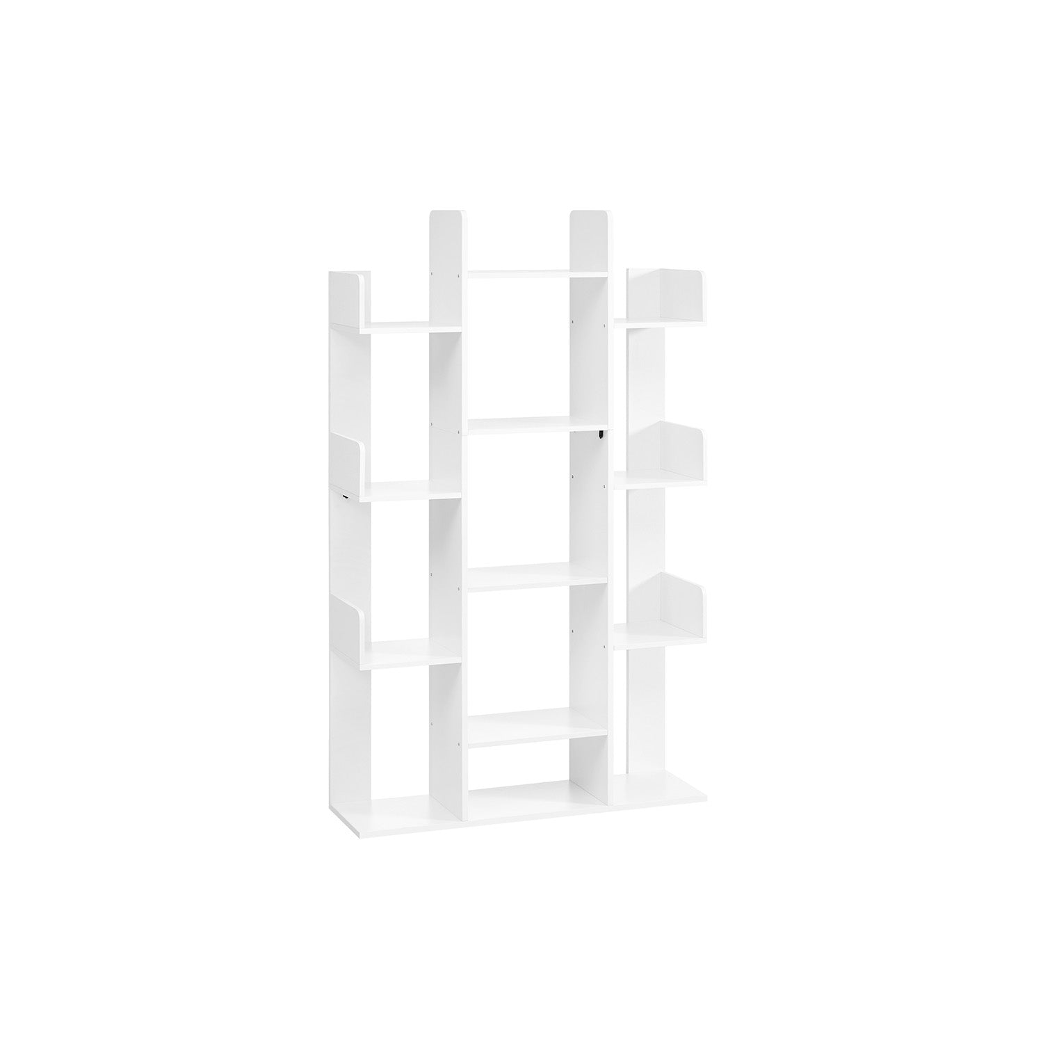 Tree-Shaped Bookcase with 13 Storage Shelves White - image 1