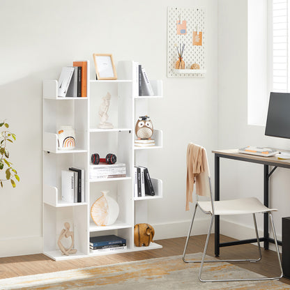 Tree-Shaped Bookcase with 13 Storage Shelves White - image 2