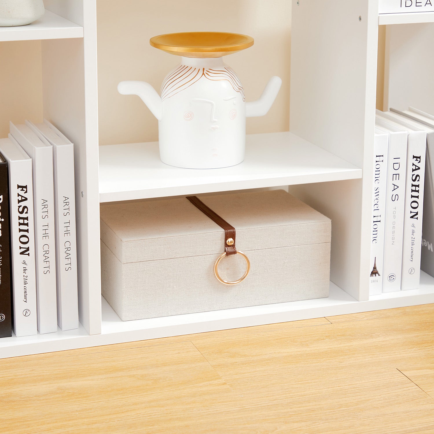 Tree-Shaped Bookcase with 13 Storage Shelves White - image 6