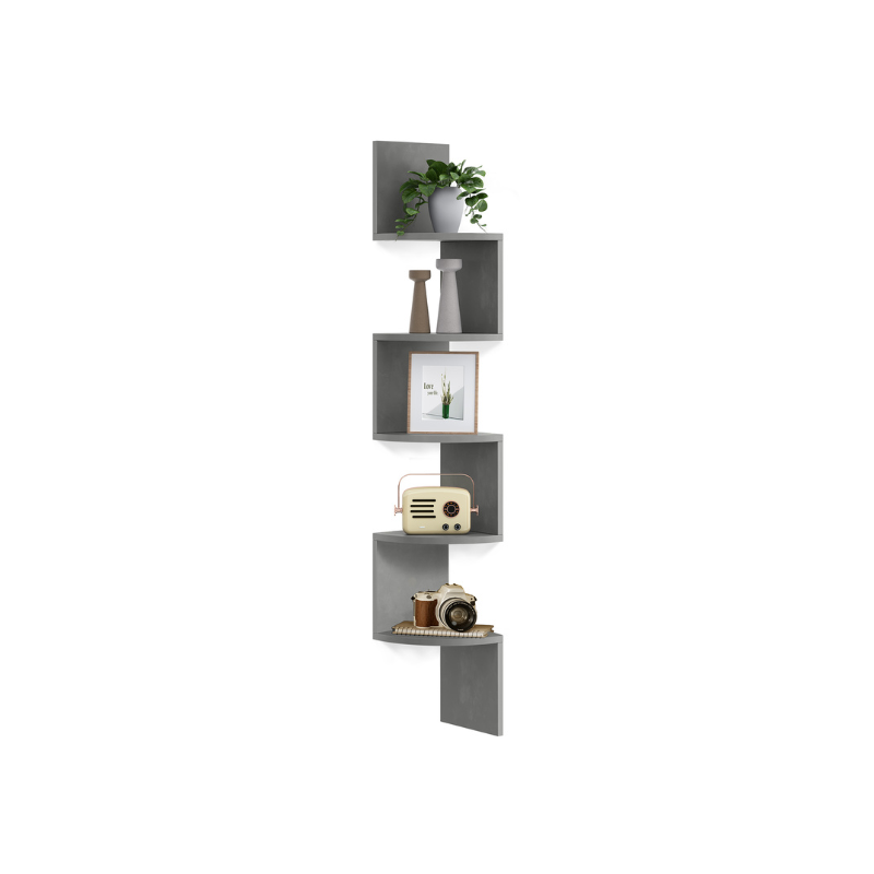 5-Tier Wall-Mounted Corner Shelf